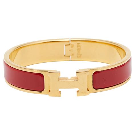 hermes red and gold bracelet|red hermes bracelet for women.